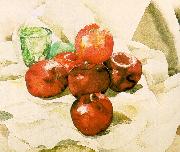 Demuth, Charles Still Life with Apples and a Green Glass USA oil painting artist